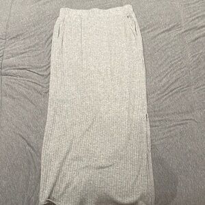 Elegant Gray Maxi Skirt for Women